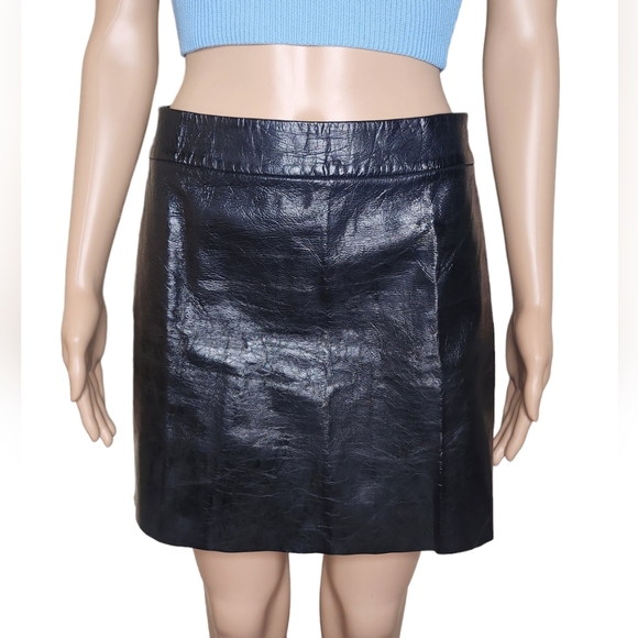Alice + Olivia Dresses & Skirts - Alice and olivia women's black geniune leather skirt 4